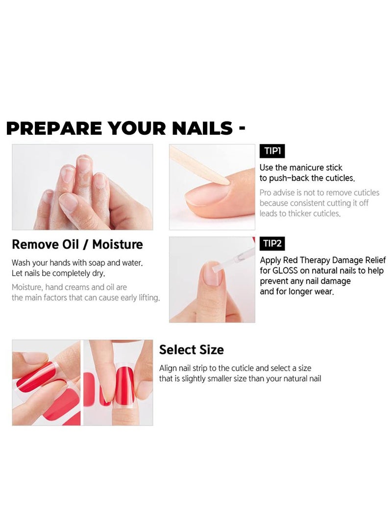 DASHING DIVA DASHING DIVA GLOSS Day to Night Short Square Shaped Press On Nails Long Lasting Stick On Gel Nails Lasts Up to 7 Days Contains 30 Stick On Nails Daisy Shine - Image 4