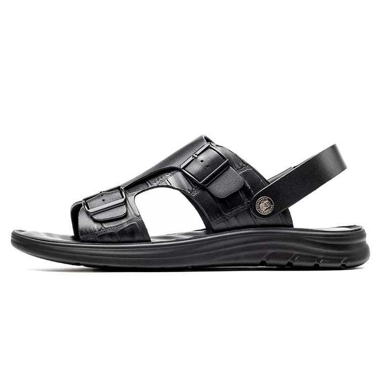 LAORENTOU Beach Sandals Men's Black/Brown - Image 1