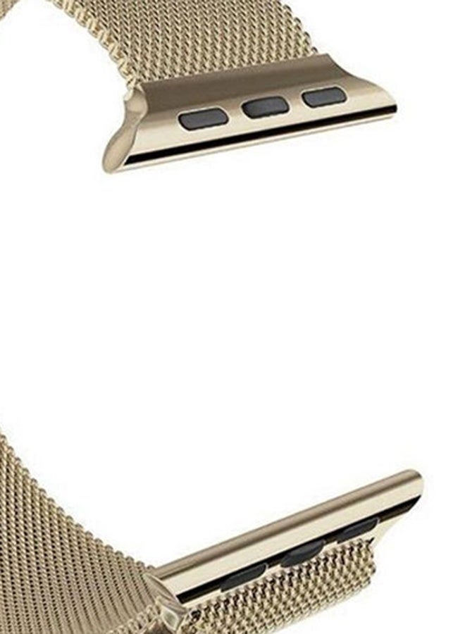 Beauenty Stainless Steel Band For Apple Watch 42 mm Gold - Image 4