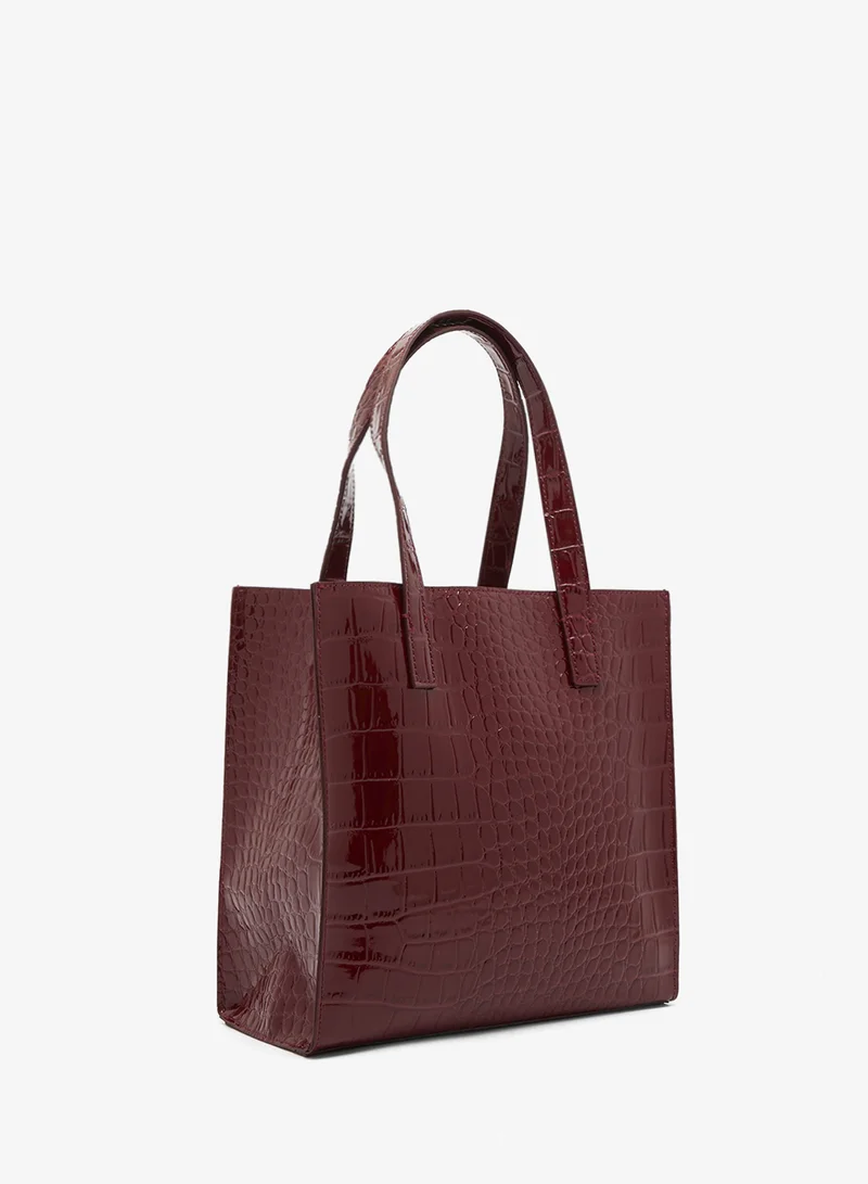 Ted Baker Wenonaa Croc Effect Small Icon Tote Bag