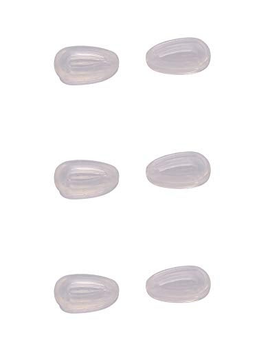 NicelyFit Lot of 3 Pairs NicelyFit Clear Nose Pads for Oakley Eyeglass Frames Keel Tincan Tinfoil Tailpin Caveat Feedback Holbrook Metal Tailback etc - Image 1