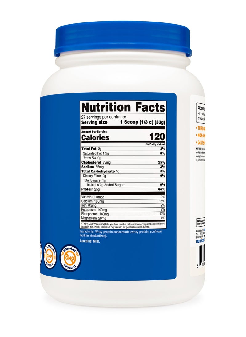 Nutricost Whey Protein Concentrate, 25G Protein Per Serving 27 Servings,  2 Lb Per Container - 32.4 Oz  - Image 5
