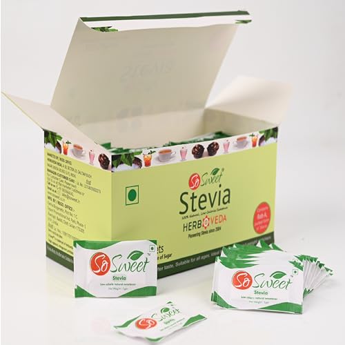 So Sweet Stevia Sachets Sugar Free Natural Low Calorie Sweetener -200 Sachets - Image 1