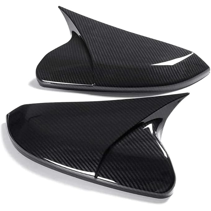 rayihni Civic Carbon Fiber Printing Chrome Plated Car Door Side Mirror Cover Trim Abs Material For Honda 10Th Gen Civic 2016 2017 2018 2019 2020 2021 - Image 5