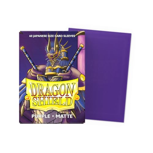 Arcane Tinmen Dragon Shield | Japanese Size Card Matte Sleeves | 60 CT - Smooth & Tough Premium TCG Sleeves - Compatible with Yu-Gi-Oh, Naruto, Cardfight & Vanguard | Purple - Image 2