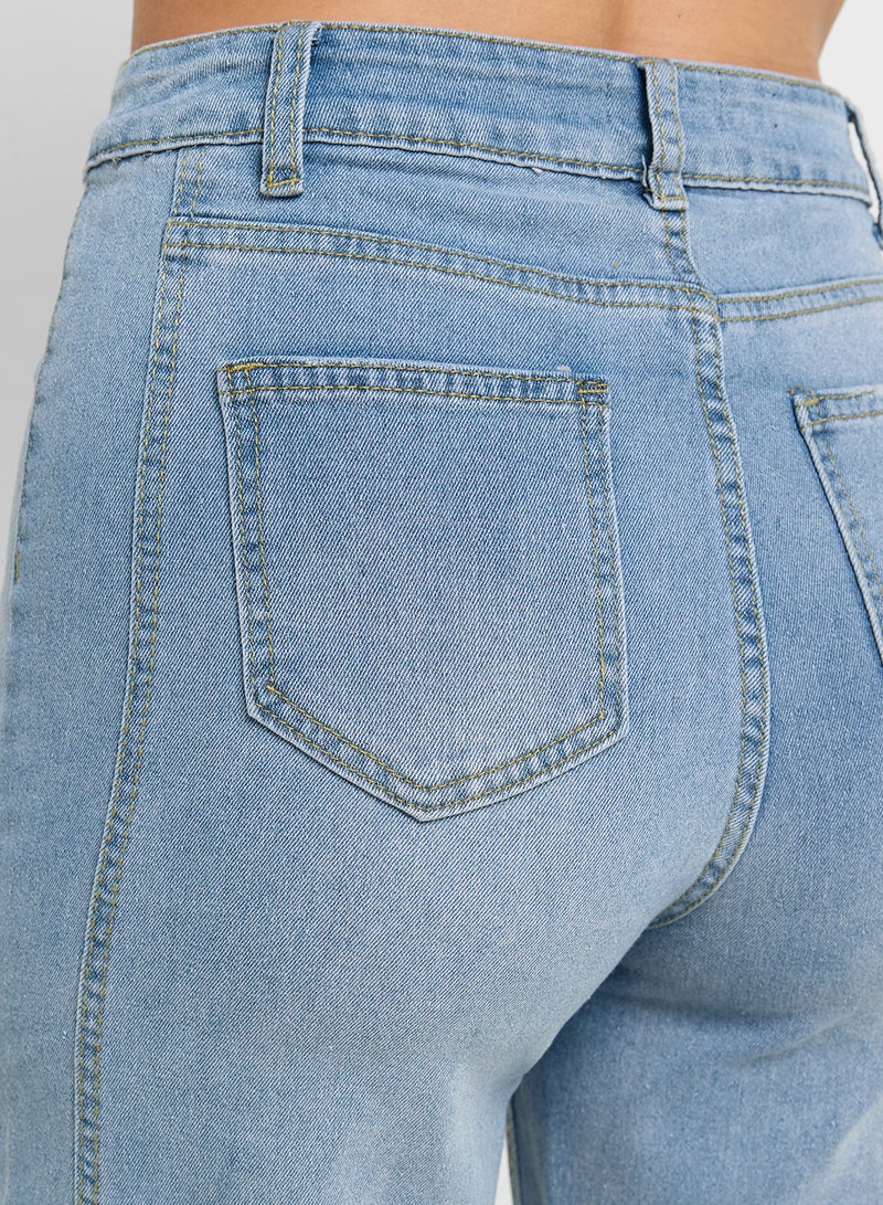 جينجر جينز بخصر متوسط بغسيل حمضي - Image 5