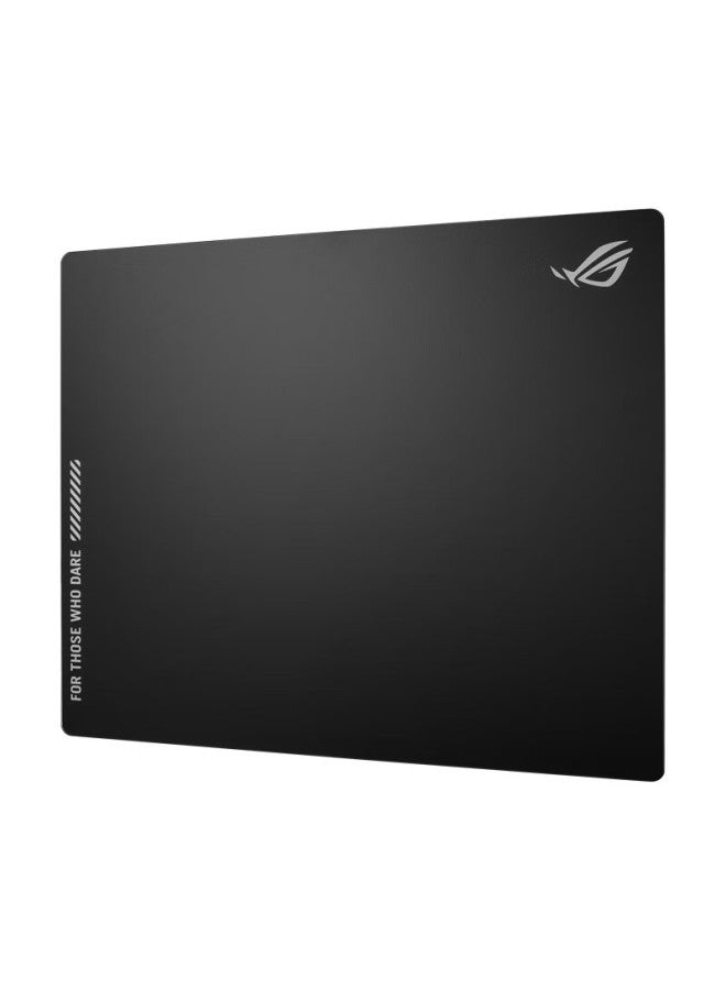 Rog Yueshi Ace L Tempered Glass Gaming Mouse Pad, Coated, 9h Tempered Glass, Large Desk Pad, Gaming Mouse Pad, Ultra-slip Resistant Rubber Bottom, Black - Image 2