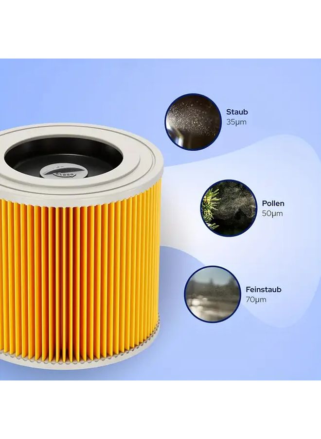 2 Pack Filter For Karcher WD1 WD2 WD3 MV2 MV3 Cylinder Replacement Model - Image 5