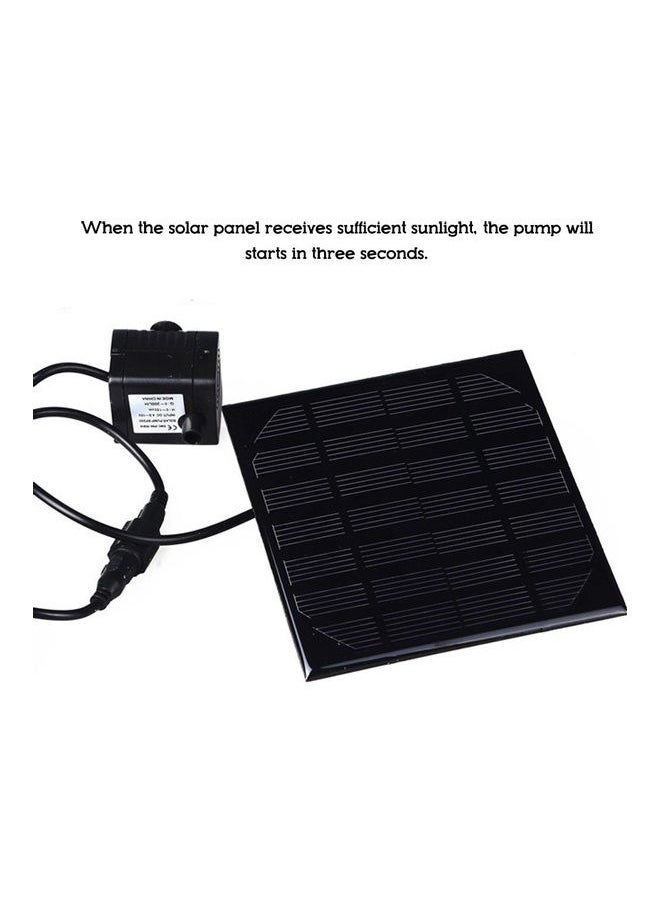 Loquat Solar Water Pump Pool Fountain Kit Black  - Image 3