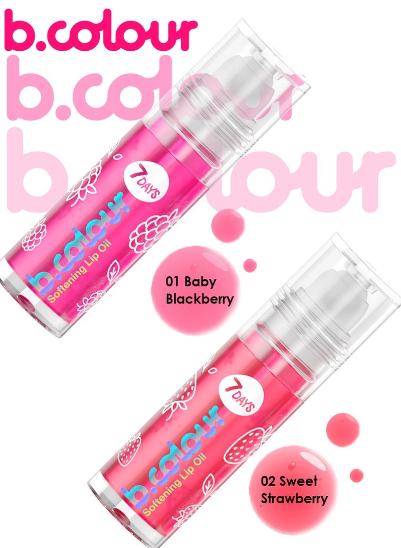 7DAYS B.COLOUR Softening Lip Oil / 01 Baby Blackberry, 4 ml - Image 4