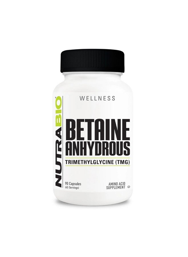NutraBio TMG Supplements (Betaine Anhydrous, Trimethylglycine), Homocysteine Supplements, 500mg -Pure Tmg Supplement, TMG Capsules - Image 1