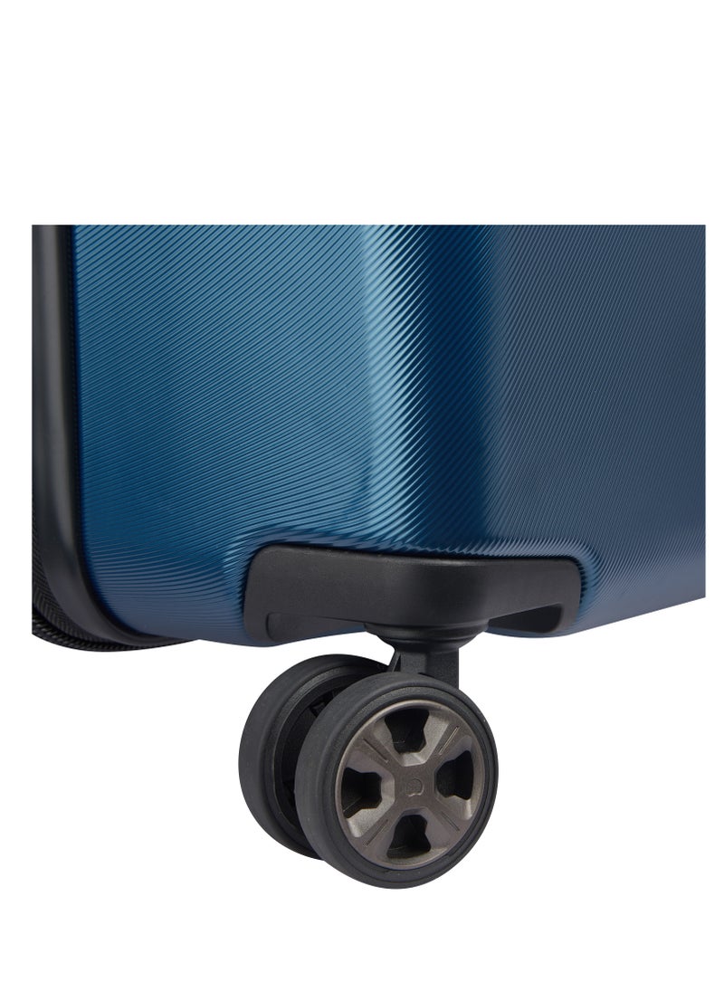 DELSEY Paris - Promenade Hard 2.0 82cm Hardcase 4 Double Wheel Expandable Check In Luggage Trolley Blue - Image 1