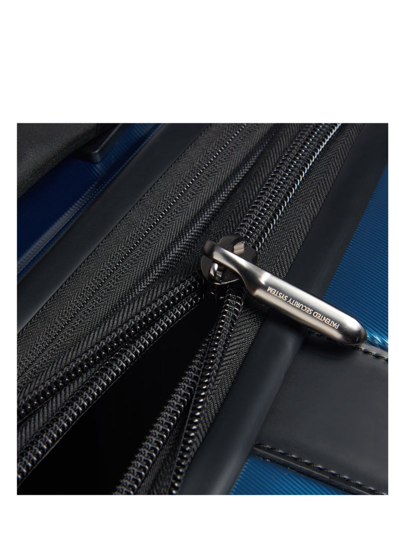 DELSEY Paris - Promenade Hard 2.0 82cm Hardcase 4 Double Wheel Expandable Check In Luggage Trolley Blue - Image 1