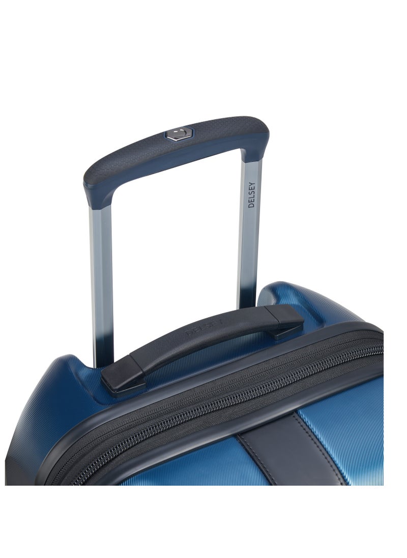 DELSEY Paris - Promenade Hard 2.0 82cm Hardcase 4 Double Wheel Expandable Check In Luggage Trolley Blue - Image 1