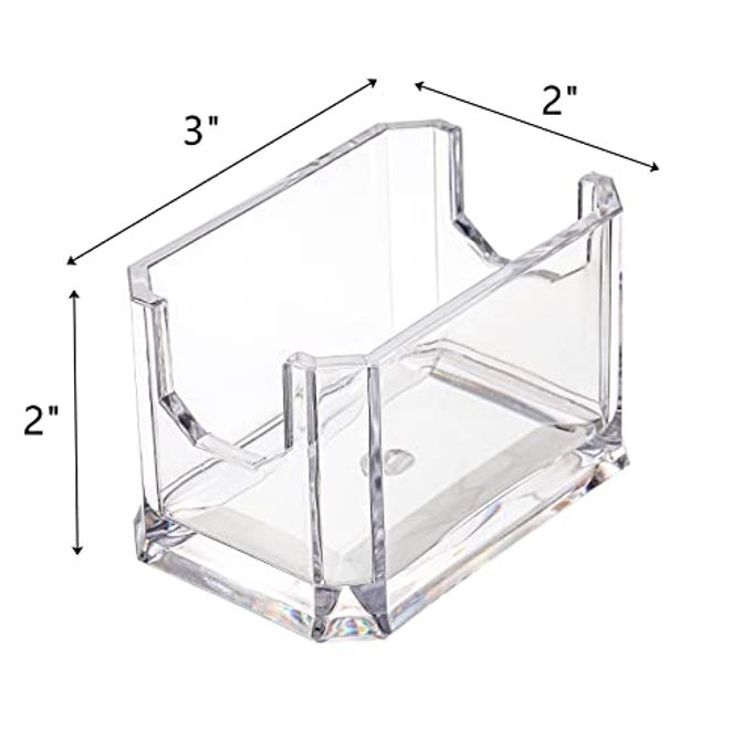 Dicunoy Set of 8 Sugar Packet Holder, Small Acrylic Clear Sugar Caddy for Coffee Bar, Classic Sugar Bag Sweetener Packets Storage Container for Tea Bag Organizer, Table, Restaurant, Hotel - Image 2