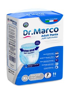 Dr. Marco Adult Culotte Diaper, Size XL, 7 Count Turkish made Pants with Wetness Indicator, Italian Technology  - Image 1