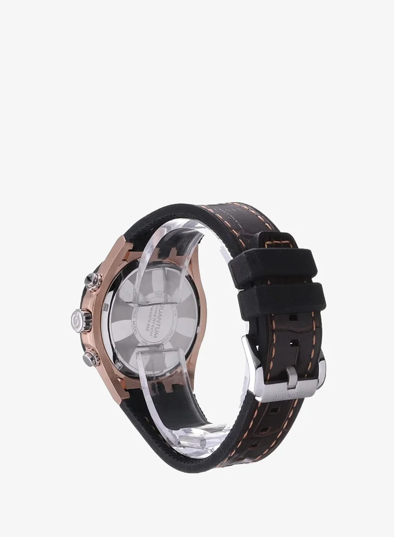 Quantum brown Men's Silicone Multi Function Watch PWG970.852 - 47 mm for Men | Best Price UAE