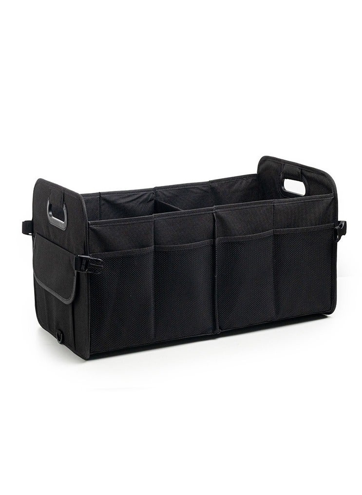 general Car trunk storage rack and storage box, foldable with multiple compartments for car organization