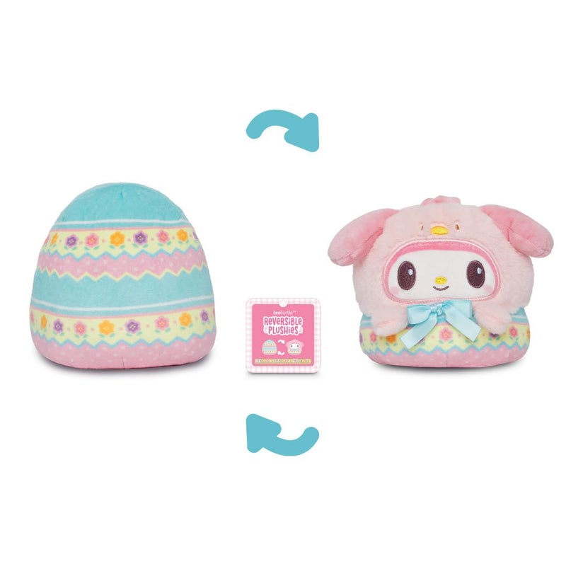 Teeturtle Reversible Sanrio My Melody Plushie 4-Inch Easter Egg Two-Sided Flip Plush Toy with Embroidered Details - Cute Mini Collectible Plush for Kids, Teens, and Adults - Image 3
