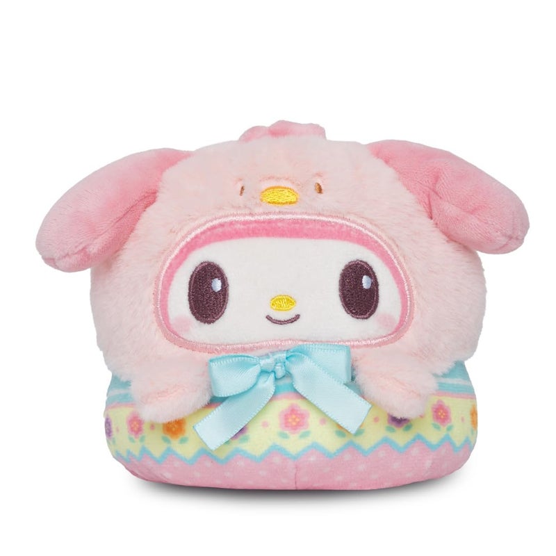 Teeturtle Reversible Sanrio My Melody Plushie 4-Inch Easter Egg Two-Sided Flip Plush Toy with Embroidered Details - Cute Mini Collectible Plush for Kids, Teens, and Adults - Image 1