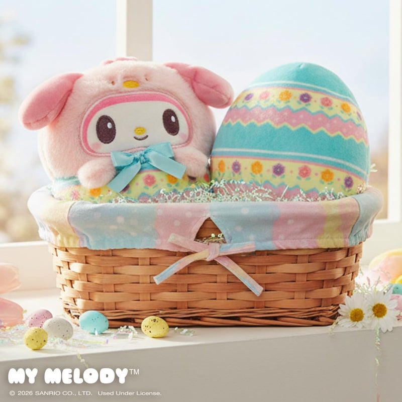 Teeturtle Reversible Sanrio My Melody Plushie 4-Inch Easter Egg Two-Sided Flip Plush Toy with Embroidered Details - Cute Mini Collectible Plush for Kids, Teens, and Adults - Image 4