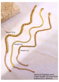 3pcs Of Elegant Stainless Steel Gold Plated Anklet - pzsku/Z7382C64A7D716F0A9EC5Z/45/_/1730237802/ab61f577-0d80-4283-9c10-a54fa25f8a65