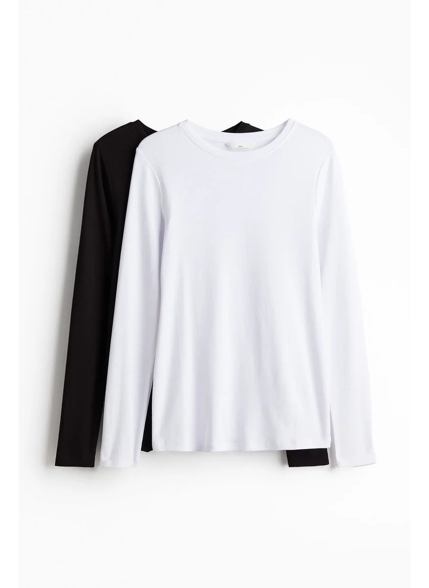 H&M Mama 2-Pack Cotton Jersey Tops