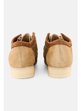 clarks Men Standard Wallabee Lace Up Shoes, Beige  - Image 2