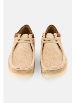 clarks Men Standard Wallabee Lace Up Shoes, Beige  - Image 4