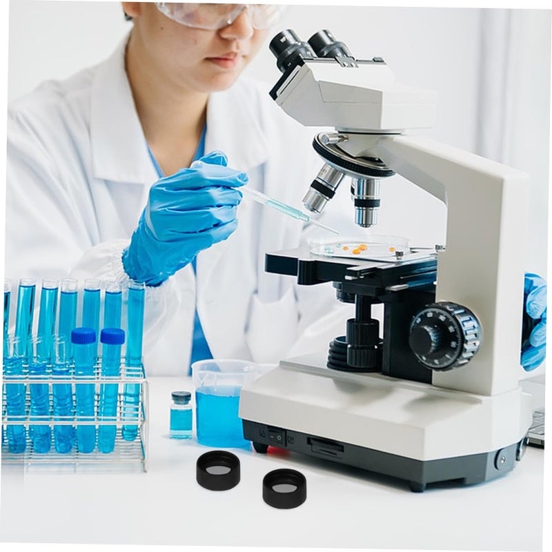 2 Pack Rubber Microscope Eyepiece Protective Covers Reusable for Telescopes and Labs - Image 5