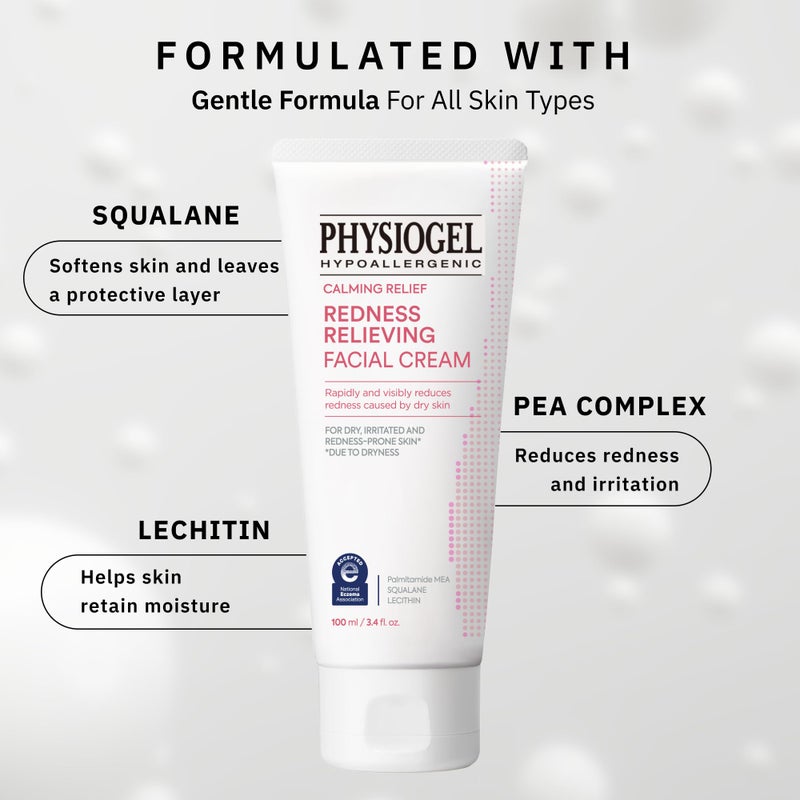 Physiogel Physiogel Calming Relief Facial Cream, Reduces Redness in 30 mins, Moisturizer for Men & Women, For Dry, Red, Itchy, Sensitive Skin, Strengthens Skin Barrier, Free of Fragrance,Dermatologically Tested - Image 4
