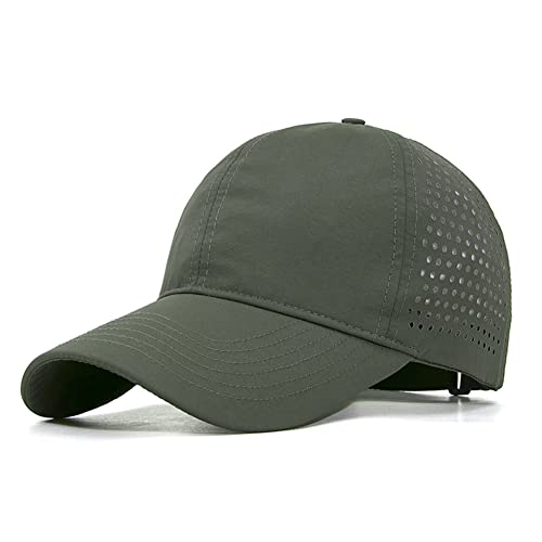 FASHIXD Oversize XXL Baseball Caps,Quick Dry Mesh Sports Hat for Big Heads 22"-25"，Waterproof Lightweight Running Sun Hat. (ArmyGreen) - Image 1