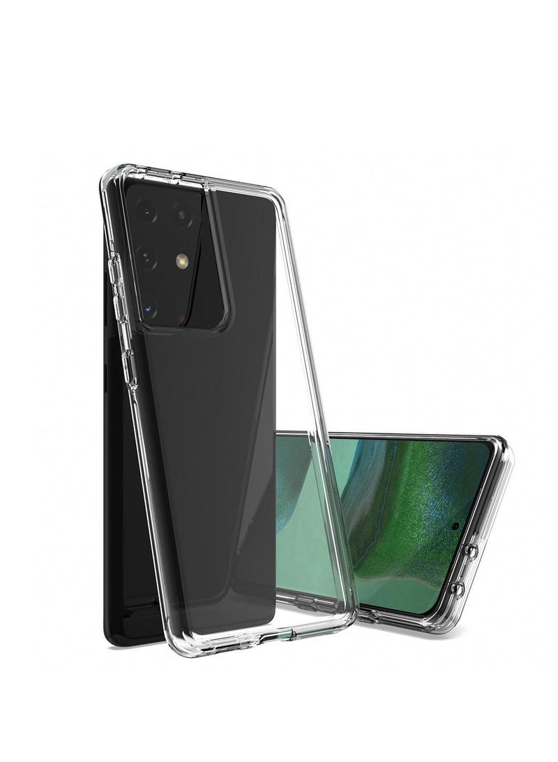 Samsung Galaxy S21 Ultra Bumper Clear Case Cover - Hard Clear Case - Premium Quality TPU - Anti Scratch - Shockproof - 6.8 Inches - Image 2