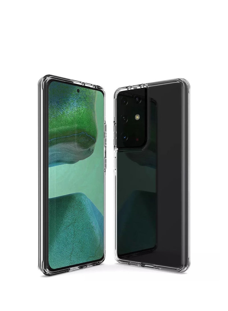 Samsung Galaxy S21 Ultra Bumper Clear Case Cover - Hard Clear Case - Premium Quality TPU - Anti Scratch - Shockproof - 6.8 Inches - Image 1