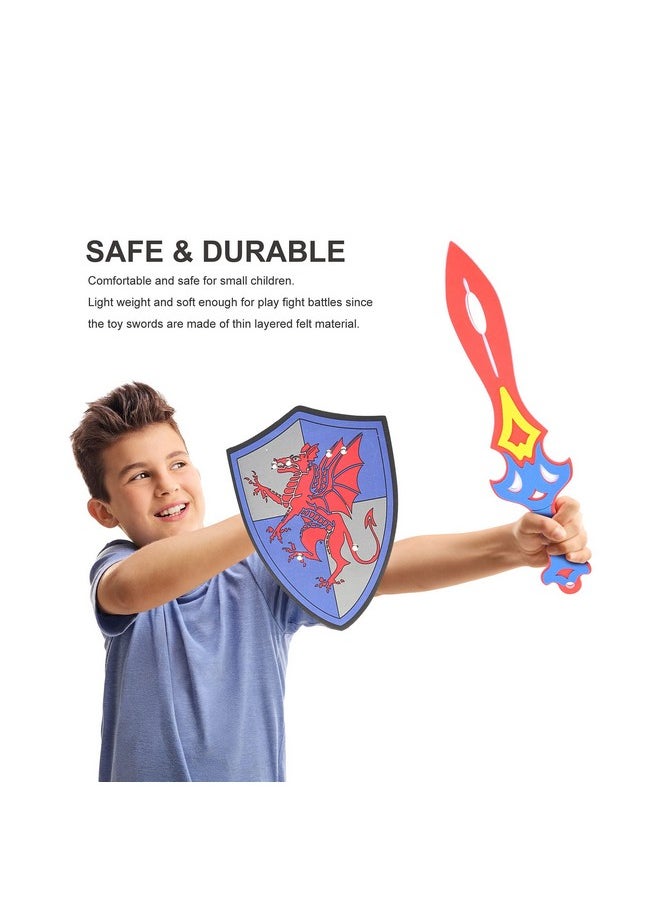 PowerTRC PowerTRC Foam Sword and Shield 12 Piece Playset | Ninja, Warrior, Viking Role Play Accessories for Kids | Great for Party Favors  - Image 2