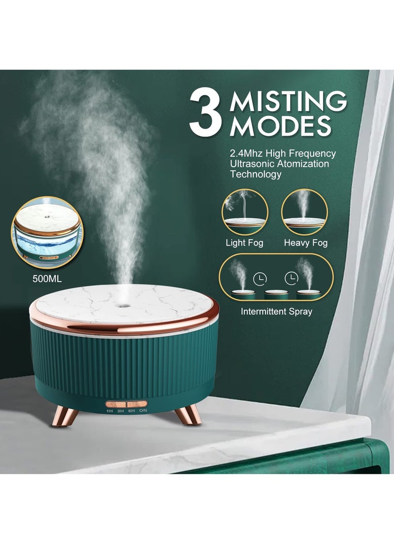 SYOSI Essential Oil Diffuser, 500ml Aromatherapy Ultrasonic Air Humidifier Remote Control for Bedroom, Mini Aroma Cool Mist Vaporizer Women Fresheners Defuzzer for Home - Image 3