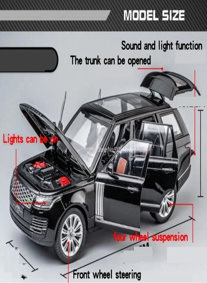 Sky Tech® Range Rover SUV Car 1:32 Scale Model Car Exclusive Alloy Metal Pull Back Die-cast Metal Pullback Toy car with Openable Doors & Light Music Best Gifts Toys Kids【Colors as Per Stock】 - Image 4