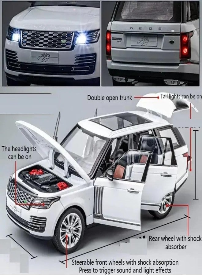 Sky Tech® Range Rover SUV Car 1:32 Scale Model Car Exclusive Alloy Metal Pull Back Die-cast Metal Pullback Toy car with Openable Doors & Light Music Best Gifts Toys Kids【Colors as Per Stock】 - Image 5
