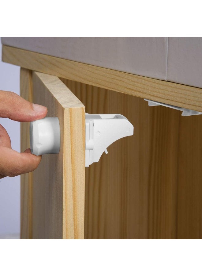 في ماسي 2 Pack Magnetic Cabinet Locks Keys - Extra Stronger Baby Proofing Magnet Drawer Replacement Keys (2) - Image 4