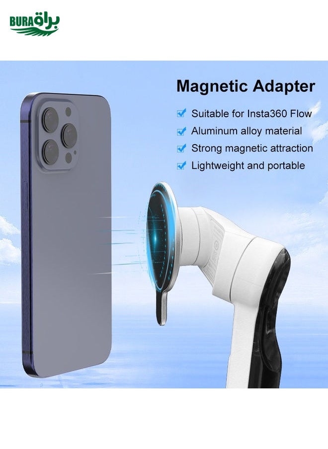 PULUZ For Insta360 FLow Gimbal Magnetic MagSafe Adapter Phone Holder (Silver) - pzsku/Z7383478D1A1C08C15486Z/45/_/1738345779/cf02ac53-8da5-44da-b4c6-2e6084ef7df8