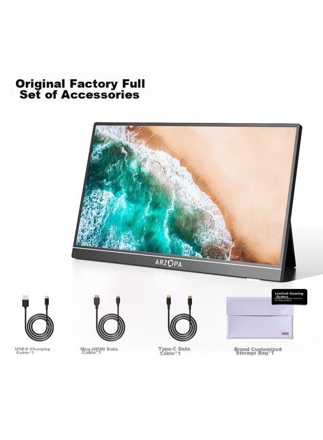 Arzopa A1 Max 17.3-inch Portable Monitor, Three-sided Micro-edge, Phone And Computer Laptop Extension Screen, Ps5/4 Switch Secondary Display Screen - Image 1