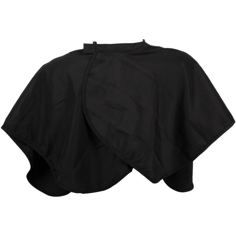 ForPro Professional Collection ForPro Water-Resistant Makeup Cape, Professional Mid-Length Beauty Cape with Adjustable Velcro Closure, 27.5" x 30", Black - Image 3