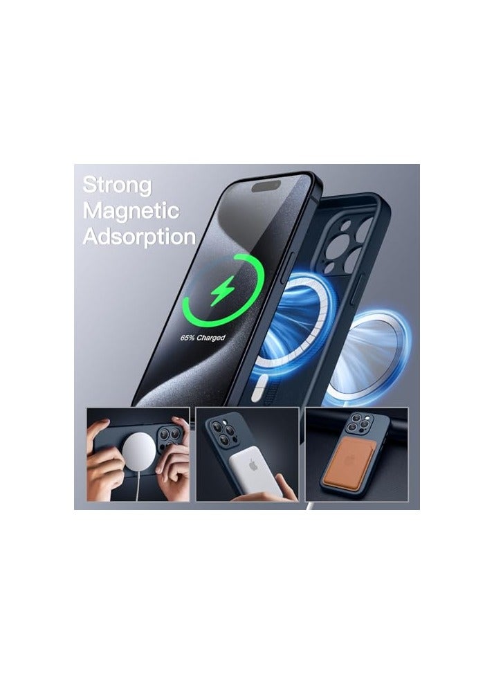 JETech Magnetic Silicone Case for iPhone 15 Plus 6.7-Inch, Compatible with MagSafe, Phone Cover with Camera Lens Full Protection (Black) - Image 5