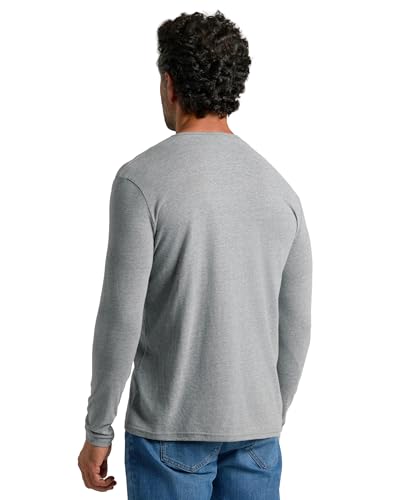 True Classic Long Sleeve Shirts for Men — Mens Long Sleeve Tee-Shirts, Henley Shirts for Men or Waffle-Knit Thermal T-Shirts - Henley - Regular, Pack of 3, Variety, L - Image 2