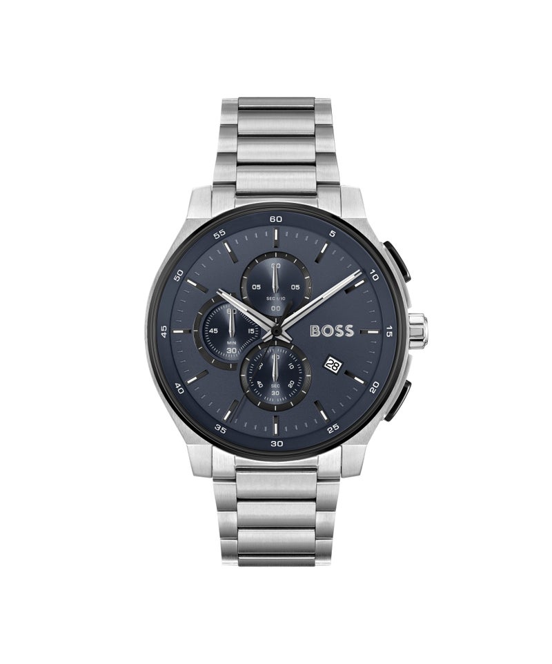 BOSS Peak 2.0 Collection Chronograph Quartz Watch For Men With Silver Stainless Steel Bracelet - 1514189 - Image 1
