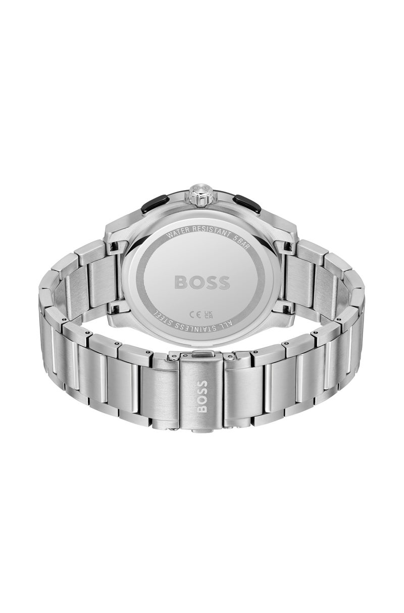 BOSS Peak 2.0 Collection Chronograph Quartz Watch For Men With Silver Stainless Steel Bracelet - 1514189 - Image 4
