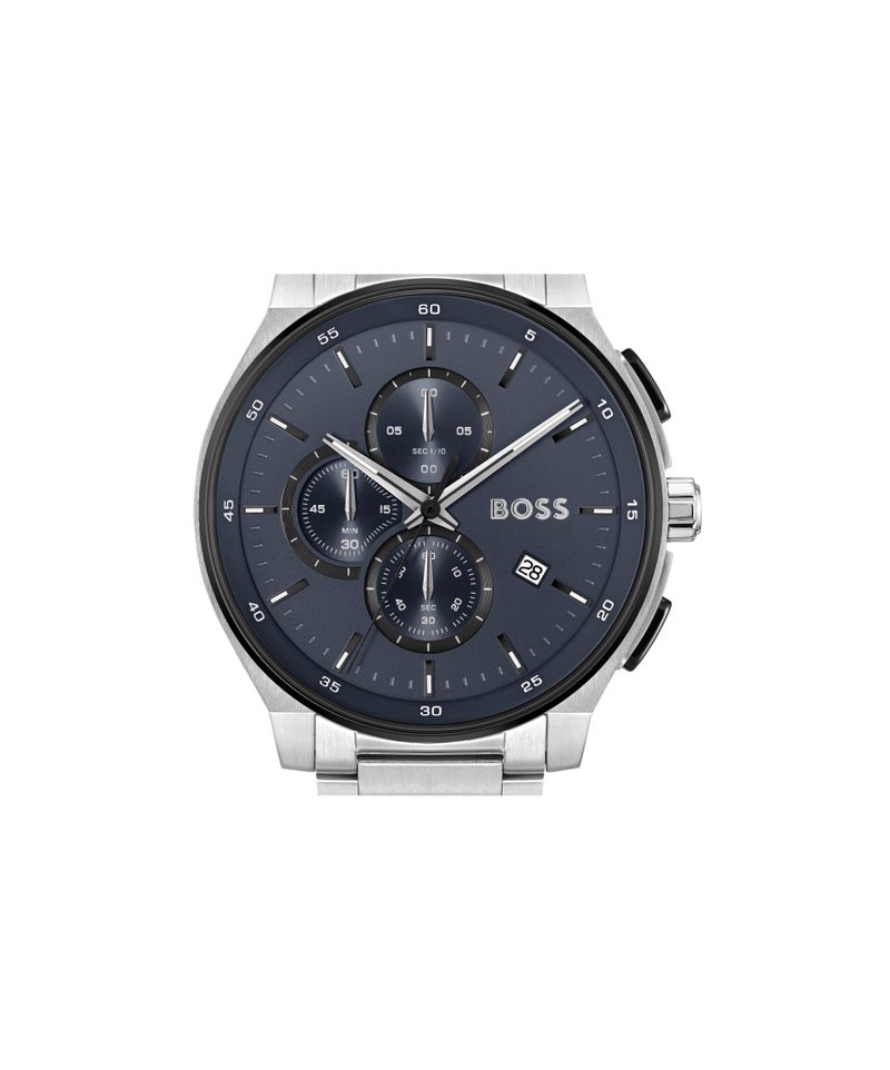 BOSS Peak 2.0 Collection Chronograph Quartz Watch For Men With Silver Stainless Steel Bracelet - 1514189 - Image 5