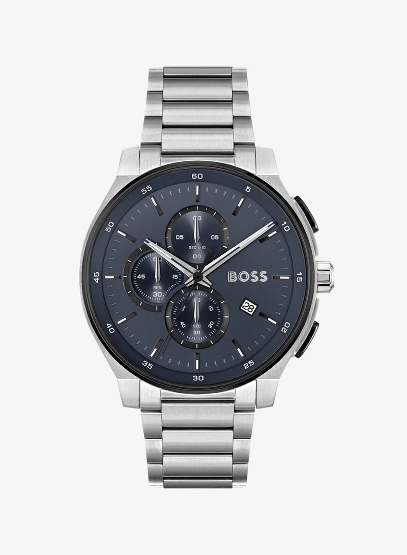 BOSS Peak 2.0 Collection Chronograph Quartz Watch For Men With Silver Stainless Steel Bracelet - 1514189