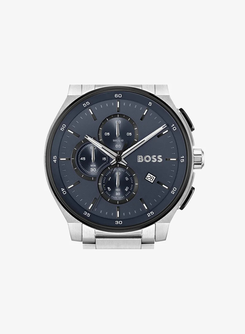 BOSS  Peak 2.0 Collection Chronograph Quartz Watch For Men With Silver Stainless Steel Bracelet - 1514189 for Men | Best Price UAE