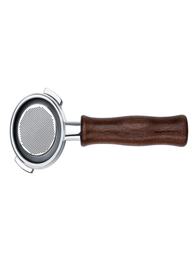 Normcore 58mm Bottomless Portafilter Fits Nuova Simonelli, Espresso Naked Portafilter with 18g Basket, Genuine American Walnut Handle - Image 5